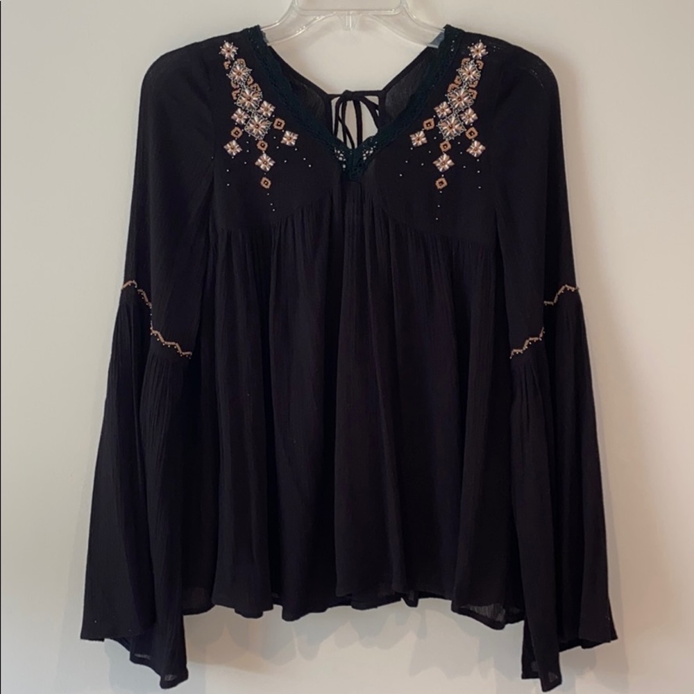Sage The Label Black Long Sleeve Shirt